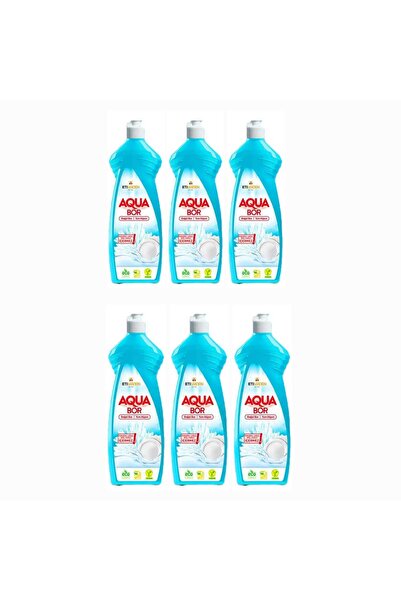 Boron AQUABOR DOĞAL MİNERALLİ ELDE YIKAMA BULAŞIK DETERJANI 6*650 ML