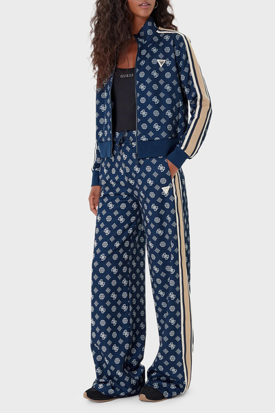 Guess Pantaloni de jogging cu talie înaltă, cu logo-ul Peony 4G, cu croiala normală, V5YB10K0282 PANTALONI V5YB10