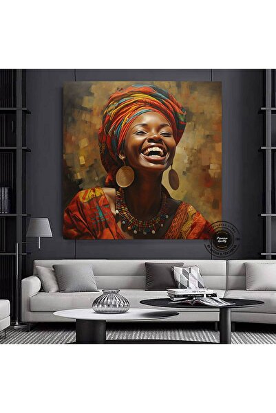 idora Afroamerička žena u pop artu – Šarena apstraktna zidna umetnost