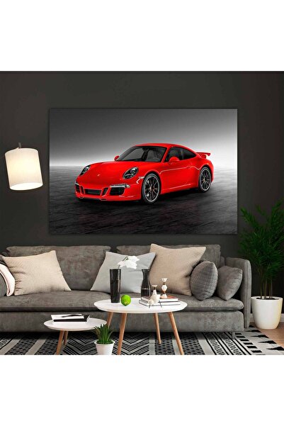 idora Crvena Porsche garaža, platno za slikanje, veliki otisak, veliki poster...