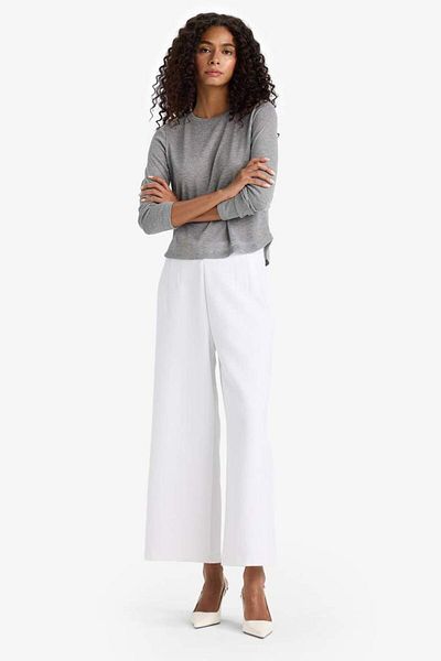 DeFacto New Season Culotte High Waist Wide Leg Trousers