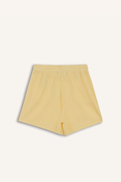 DeFacto DeFactoFit Standart Fit Sporcu Kısa Paça Ribana Şort F6898AX25SM