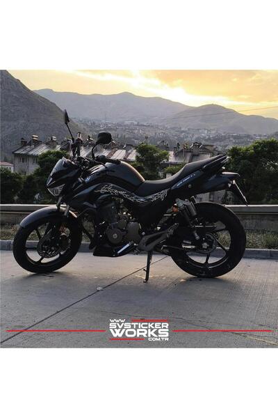ARONA Mondial Drift L Sticker Orta Şase Şimşek Yıldırım Sticker Deseni Dekor ...