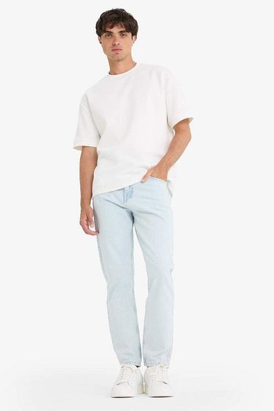 DeFacto New Season 100% Cotton 90's Slim Fit Skinny Leg Jean Washed Trousers