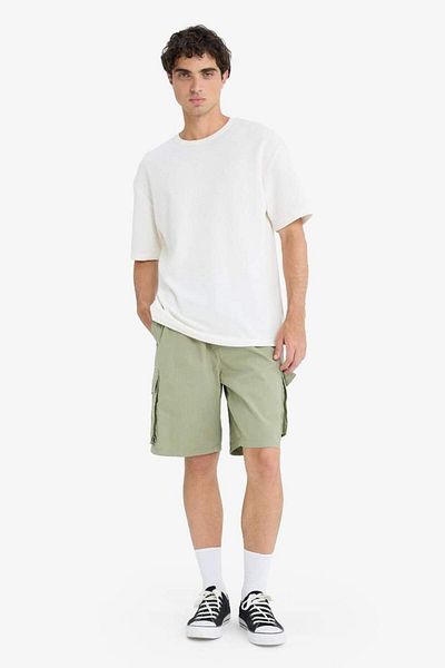 DeFacto New Season Cargo Fit Gabardine Bermuda Shorts