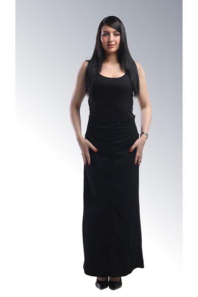 SUGA Flex Denim Maxi Skirt for Summer