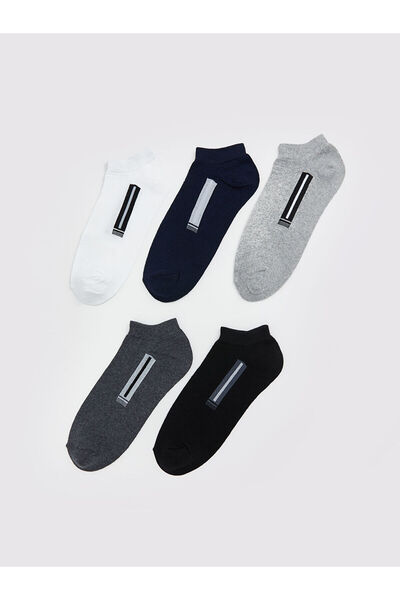 LC Waikiki Patterned Men's Booties Socks Pack of 5