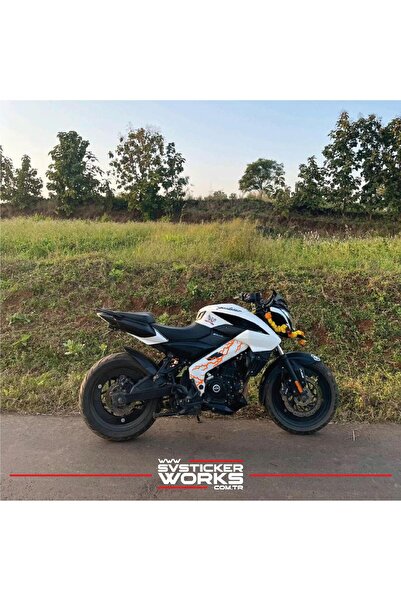 ARONA Bajaj NS200 Sticker Orta Şase Şimşek Yıldırım Sticker Deseni Dekor Sticker