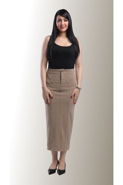 SUGA Iris midi skirt