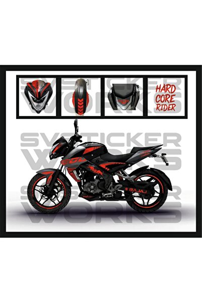 ARONA مجموعة ملصقات BAJAJ Pulsar NS200 مجموعة ملصقات مخصصة متوافقة مع جميع ال...