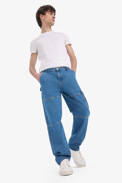 DeFacto New Season 100% Cotton Relax Fit Straight Leg Jean Trousers