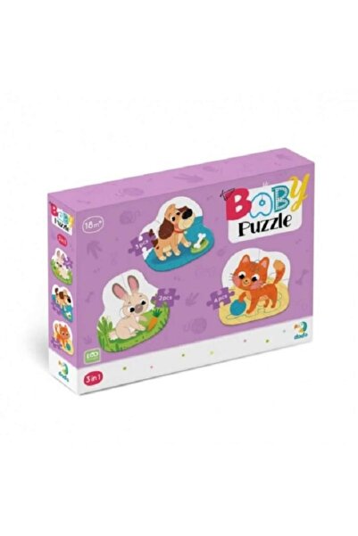 Dodo Puzzle 3 in 1, Baby Puzzle, Animals, 9 pieces, 18 months