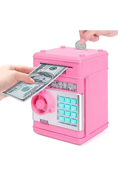 Coverzone Melodili ATM Metal Ve Kağıt Para Kumbarası Şİfreli Para Biriktirme ...