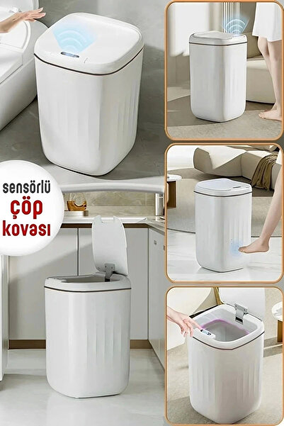 AboutThePerfect UV ışıklı sensörlü akıllı çöp kutusu, pratik ve hijyenik kullanım sağlar.