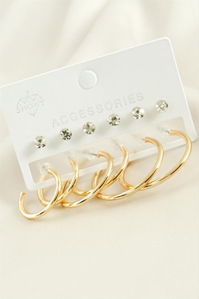 Angel Of Life 12 Pieces of Stone Hoop Earrings