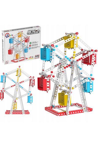 Technok Metal Constructor TechnoK, 470 parts, colorful instructions, 30.2x25x4.5 cm