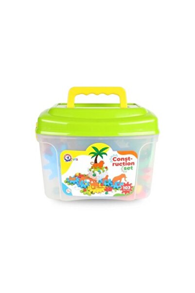 Technok Toys Set de cărămizi, jucării TechnoK, 103 piese, multicolor, vârste 3+