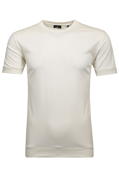 Ragman Pánské tričko s kulatým výstřihem v jednobarevných barvách