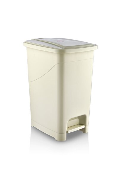 FORSACE Slim Pedallı Iç Kovalı Çöp Kovası 40 Litre Bej