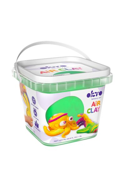 Okto Clay Factory Pastă de modelat ușoară Okto 200g - Verde