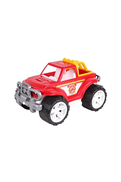 Welora Toy Car for Kids Age 3+, Fire Truck SUV 4x4, Boxed, Red