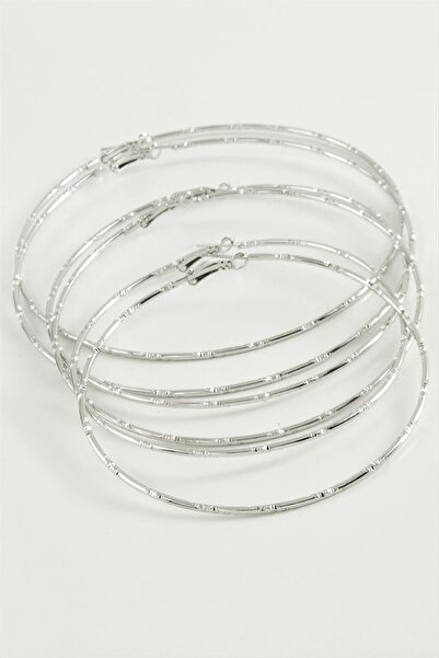 Angel Of Life Dotted Metal Hoop Earrings 6 Pieces