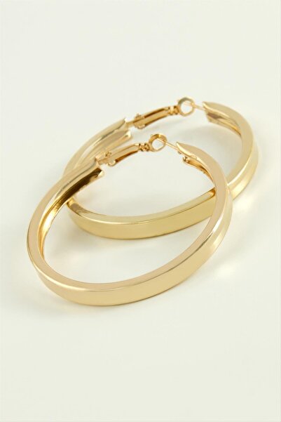 Angel Of Life Square Flat Hoop Earrings 6 cm