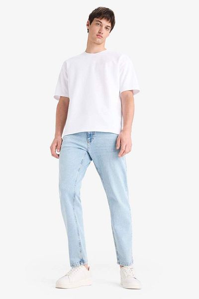 DeFacto New Season Oversize Wide Fit Crew Neck Basic Plain Short Sleeve T-Shirt