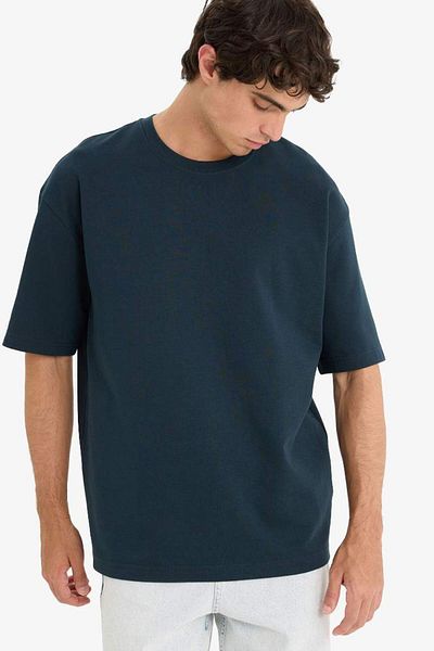 DeFacto New Season Oversize Wide Fit Crew Neck Short Sleeve T-Shirt