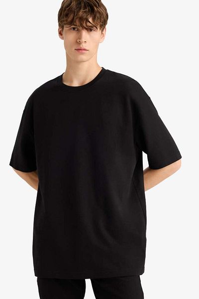 DeFacto New Season Oversize Wide Fit Crew Neck Short Sleeve T-Shirt