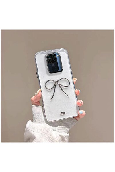 Pro Aksesuar Xiaomi Redmi Note 9 Uyumlu Kılıf Metal Fiyonklu Silikon Kılıf Şe...