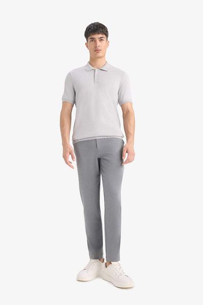 DeFacto New Season Standard Fit Polo Neck Short Sleeve Knitwear T-Shirt