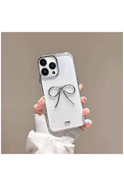 Pro Aksesuar Apple iPhone 12 Pro Uyumlu Kılıf Metal Fiyonklu Silikon Kılıf Şe...