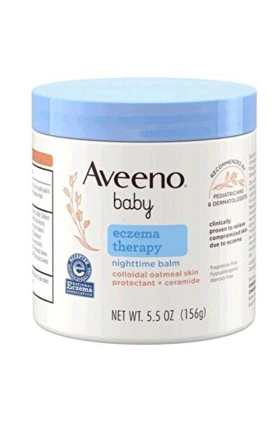 AVEENO بلسم ليلي للأطفال لعلاج الأكزيما وتخفيف الحكة (خالي من العطور، 156 جرام)