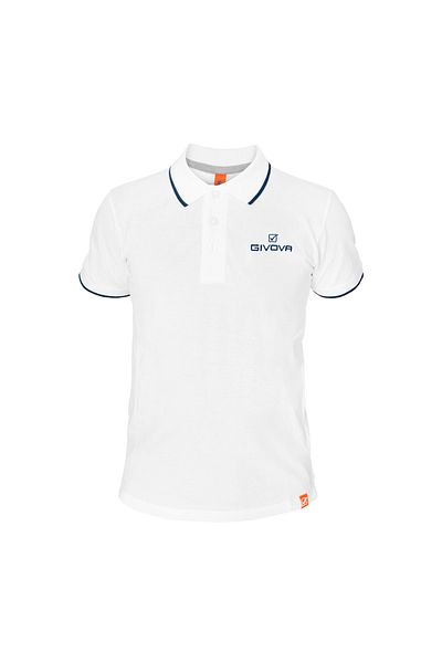 Givova Men's Cotton Short-Sleeve Polo - White