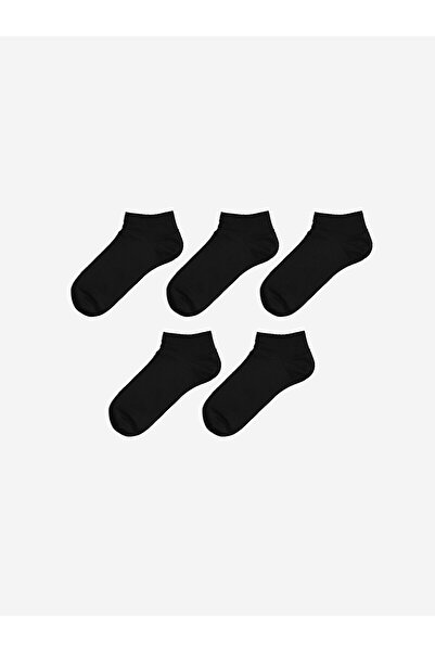 LC Waikiki Women's Plain Booties Socks 5-Pack