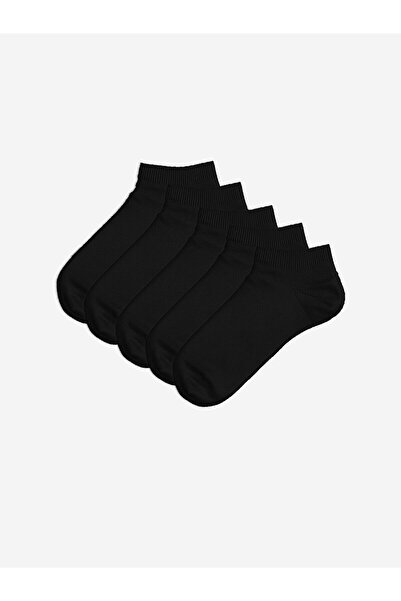 LC Waikiki Women's Plain Booties Socks 5-Pack