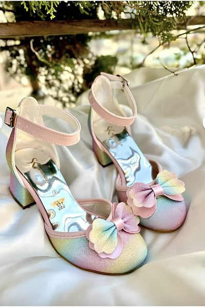 NS Little Girl's Heeled Shoes, Girl's Evening Dress Shoes