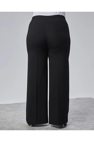 MODA Poly Viscose Full Lycra Elastic Waist Oversize Trousers