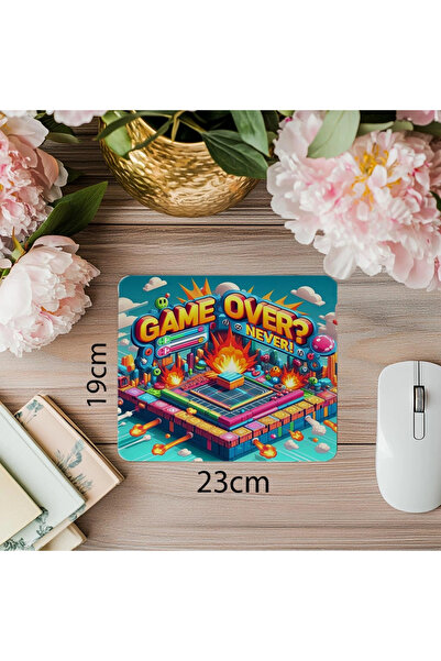 Wisdom Rain لوحة ماوس Game Over Invincible Spirit - 19 × 23 سم 2 مم مستطيلة مطبوعة مستوردة