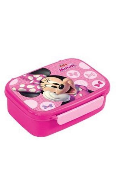 MINNIE Mouse High-Quality Durable Clasp Rectangular Lunch Box for Kids – Pink 765ml