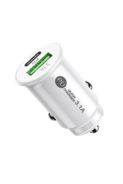 D&K WONDER Super Fast Charge Car Charger, USB-A & USB-C PD, Rapid, Apple/Samsung/Huawei