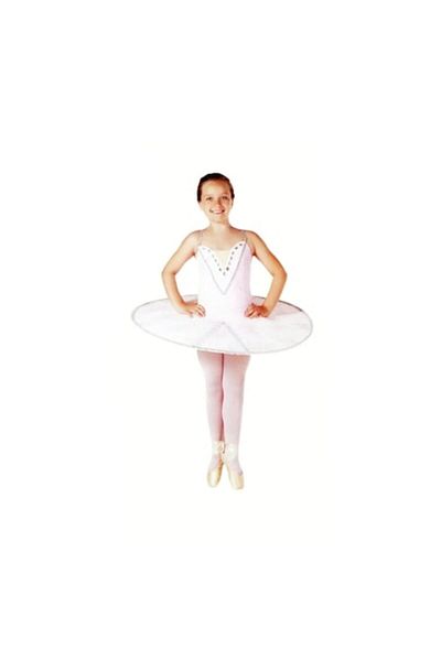 Daymod Day Mod - Ballet Tights for Girls, White, Size 13-14 Years