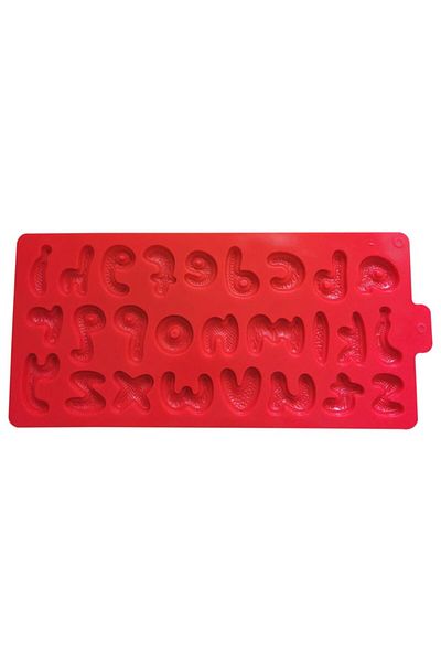 Generic Silicone Alphabet Mold – Bubble Font Baking Tray