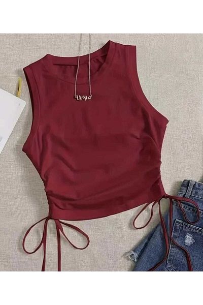 BEBEĞİME ÇORAP Crew Neck Side String Drawstring Children's T-Shirt
