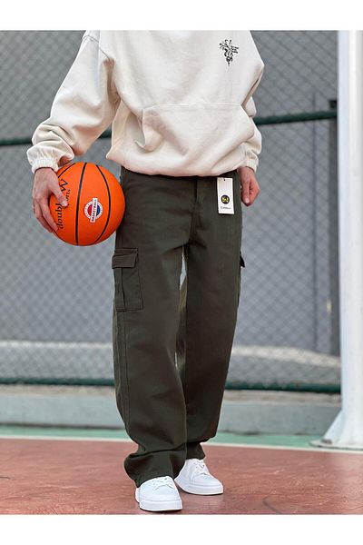 wamoss Men's Pipe Leg Baggy Salash Cargo Pantalon Skb 2025