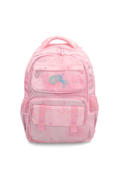 Atlas Printed Waterproof Zipper Closure School Backpack with Adjustable Straps