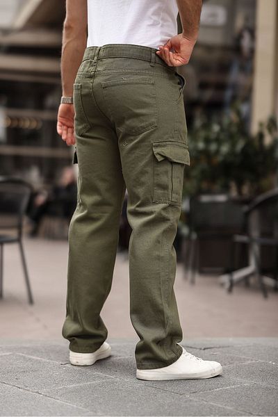 wamoss Men's New Season Sleeve Leg Baggy Loose Cargo Pants Skb 2025