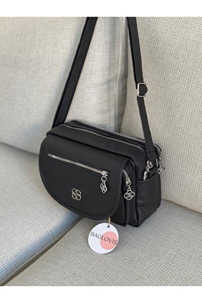 BAGLOVİS Black Women's Bag with Four Pockets En25 Boy20