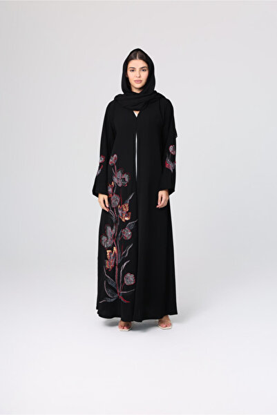 IKKXA Colorful Beaded Embroidery Luxury Abaya